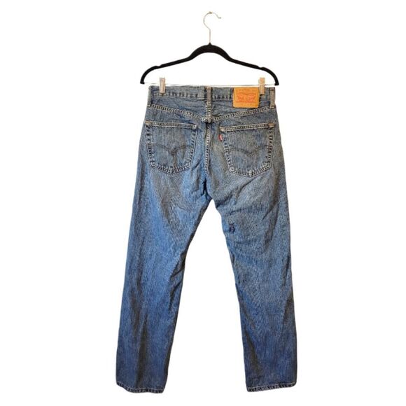 Levi's 559 Dark Wash Relaxed Straight Leg Jeans Size 30x32 - Picture 2 of 5